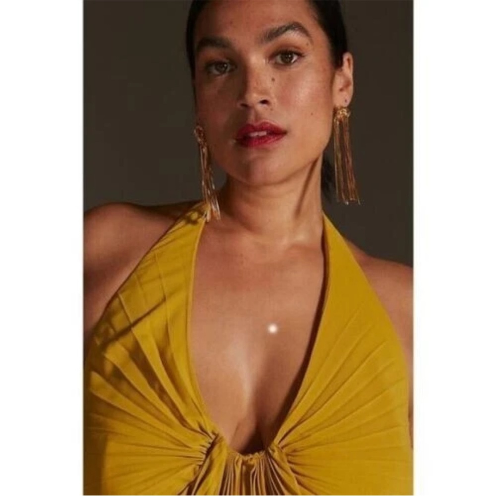 Anthropologie Golden Yellow Top